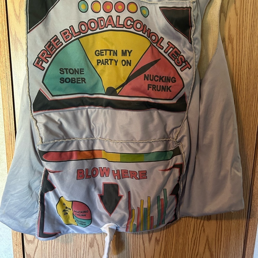 Halloween Breathalyzer Vest with Colorful Graphics